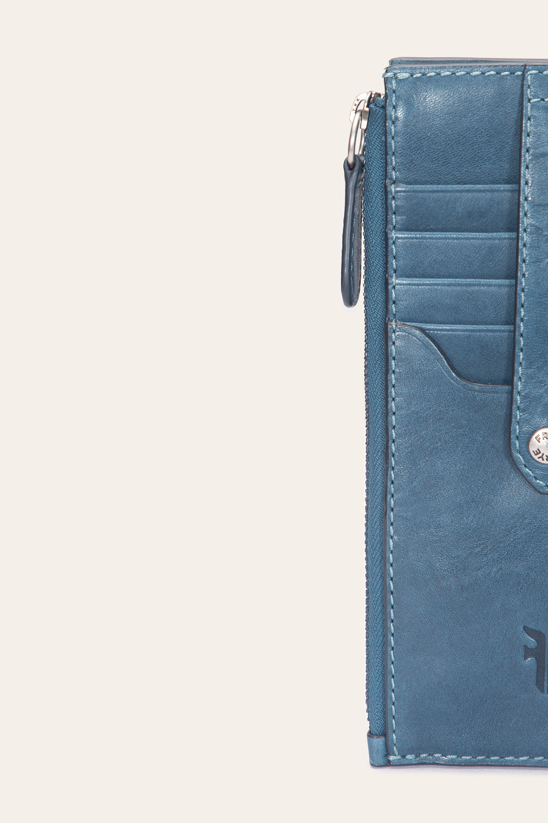 Melissa Steel Snap Card Wallet | Frye Steel