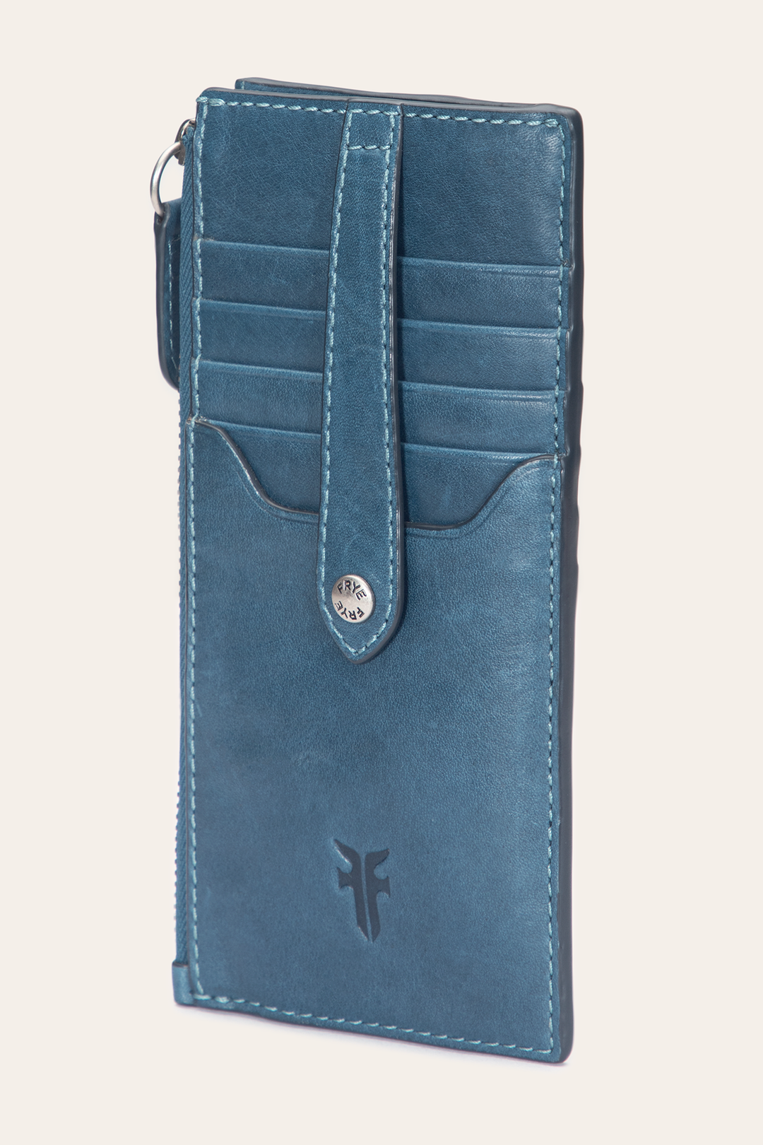 Melissa Steel Snap Card Wallet | Frye Steel