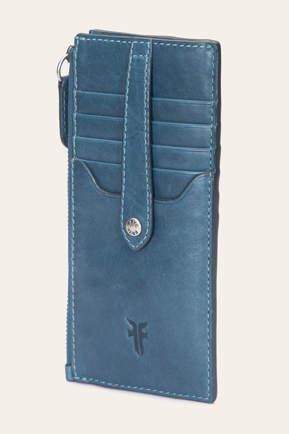 Melissa Steel Snap Card Wallet | Frye Steel
