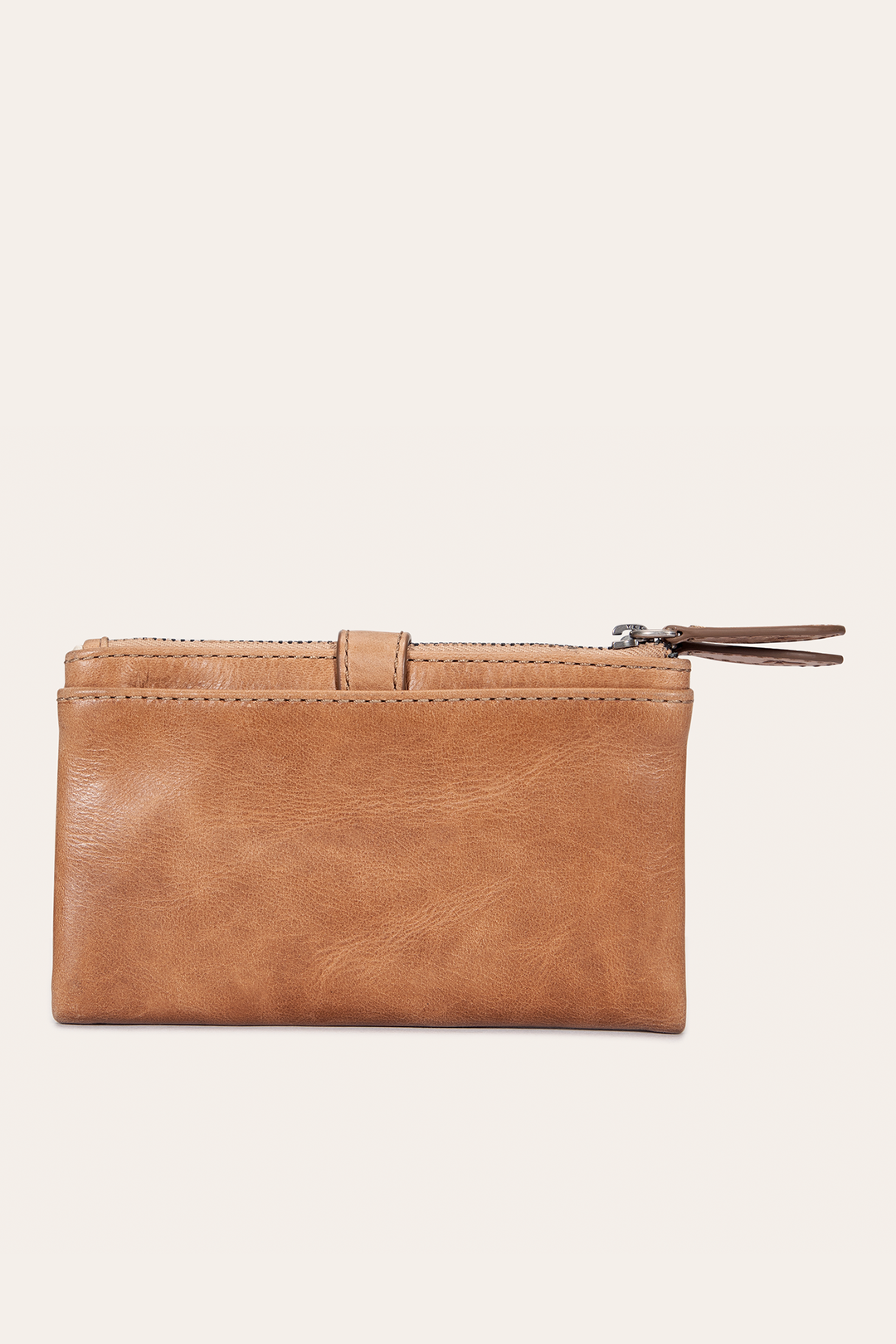 Melissa Beige Double Zip Wallet | Frye Beige