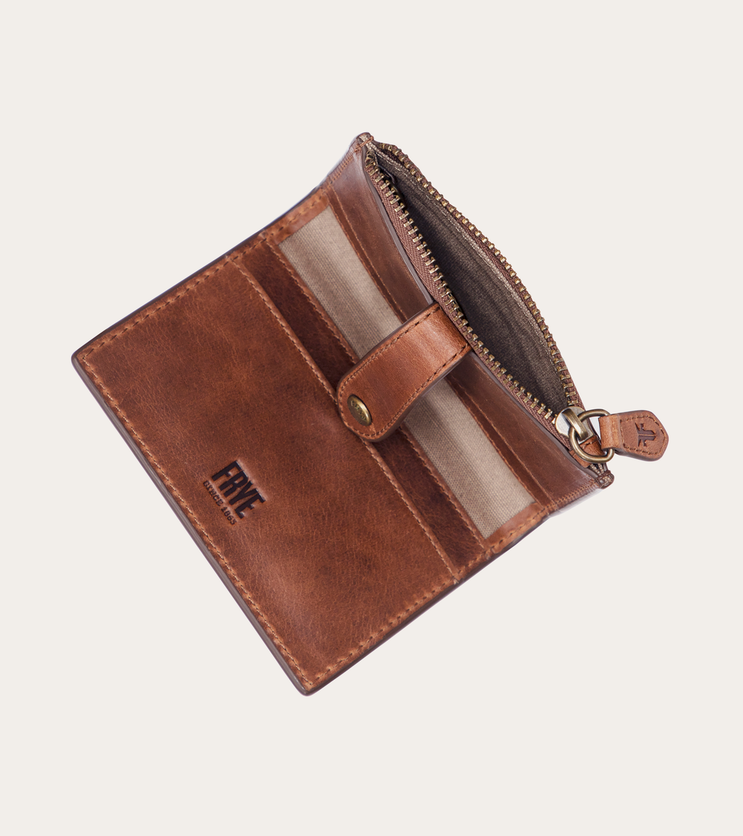 Melissa Cognac Coin Purse | Frye Cognac