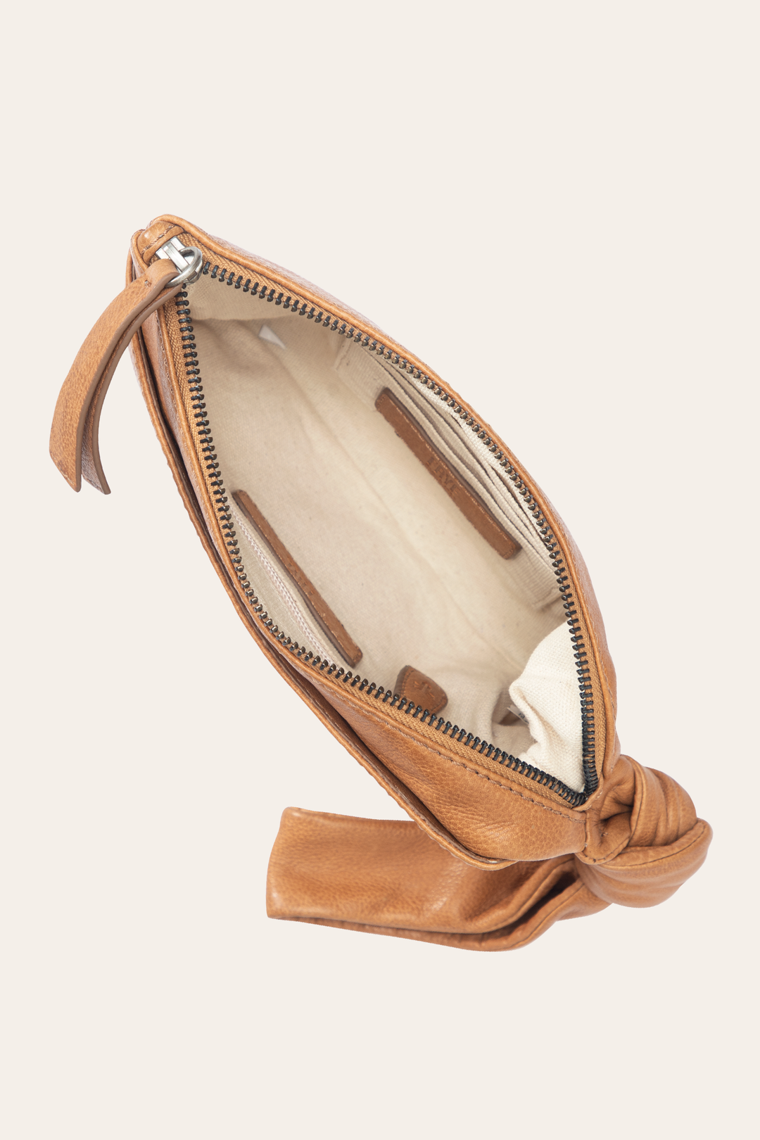 Nora Beige Knotted Wristlet | Frye Beige