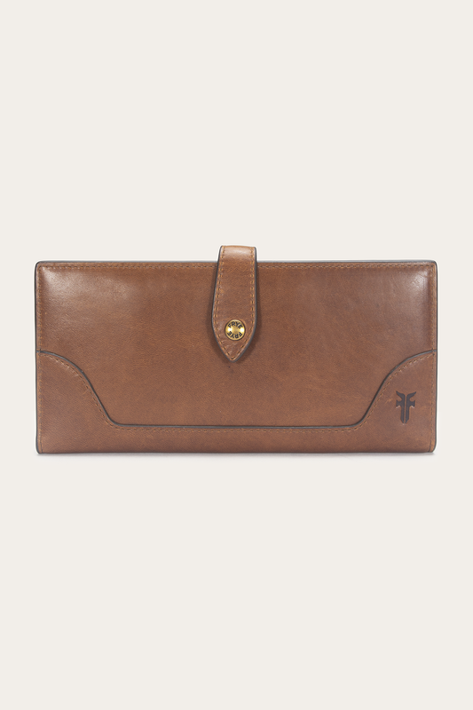 Melissa Slim Wallet | Frye Cognac