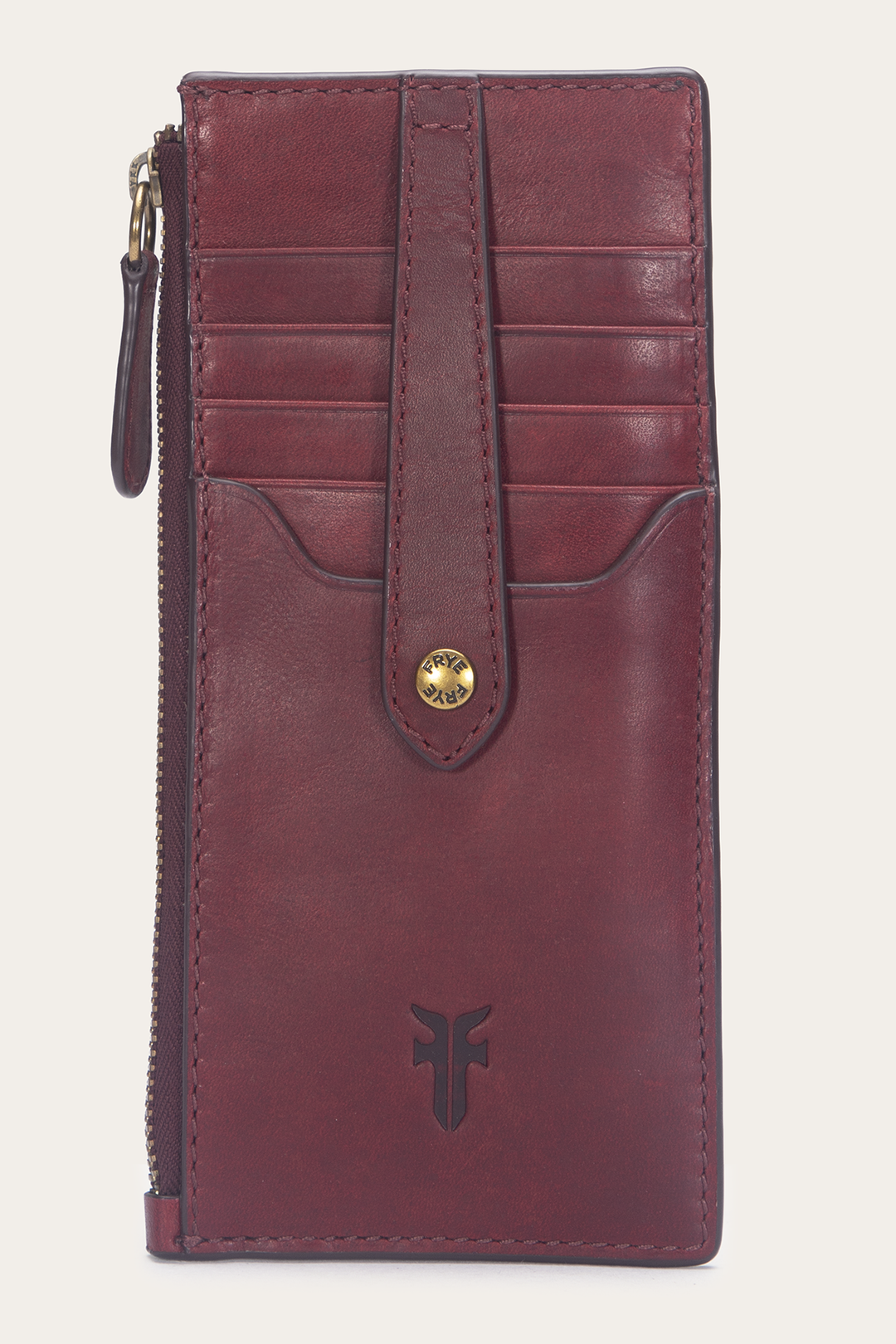 Berry Lacquer Melissa Snap Card Wallet | Frye Berry Lacquer