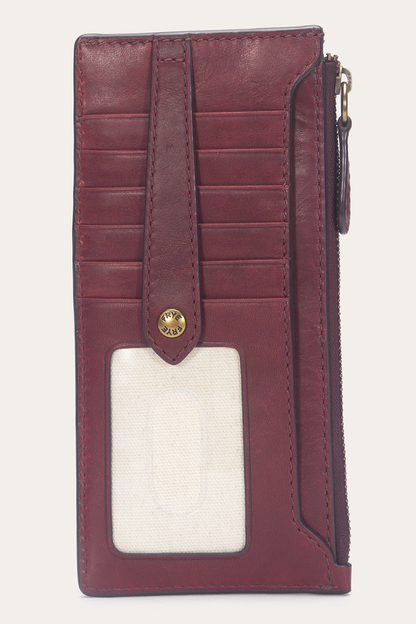 Berry Lacquer Melissa Snap Card Wallet | Frye Berry Lacquer