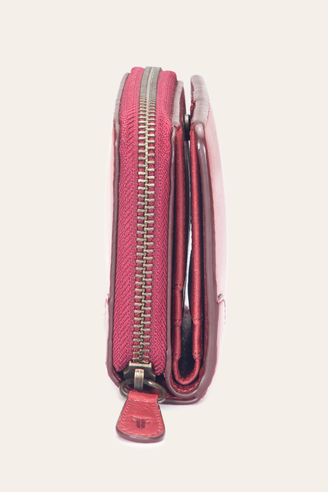 Melissa Burgundy Small Zip Around | Frye Burgundy
