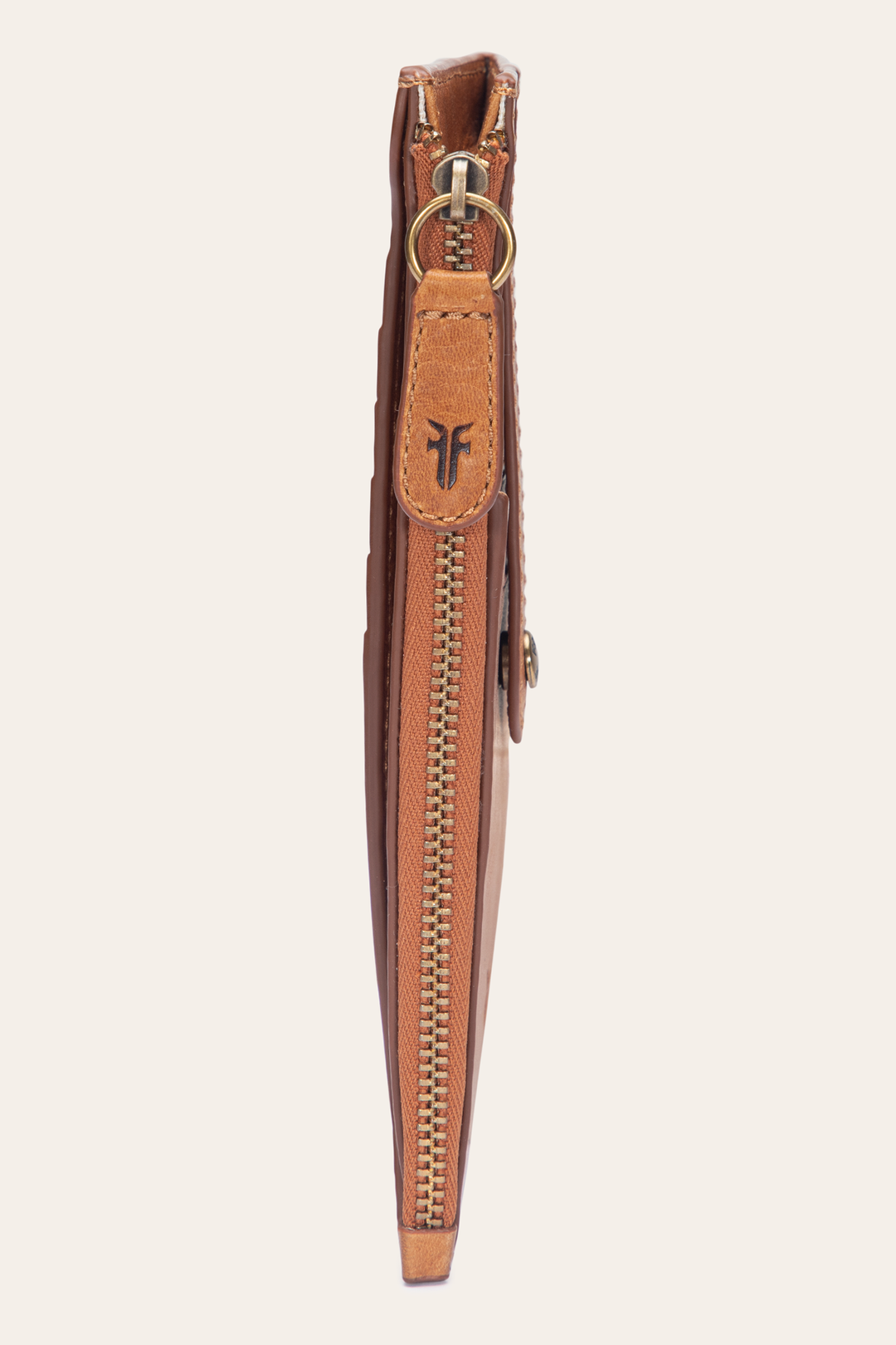 Melissa Burnt Terracotta Snap Card Wallet | Frye Burnt Terracotta