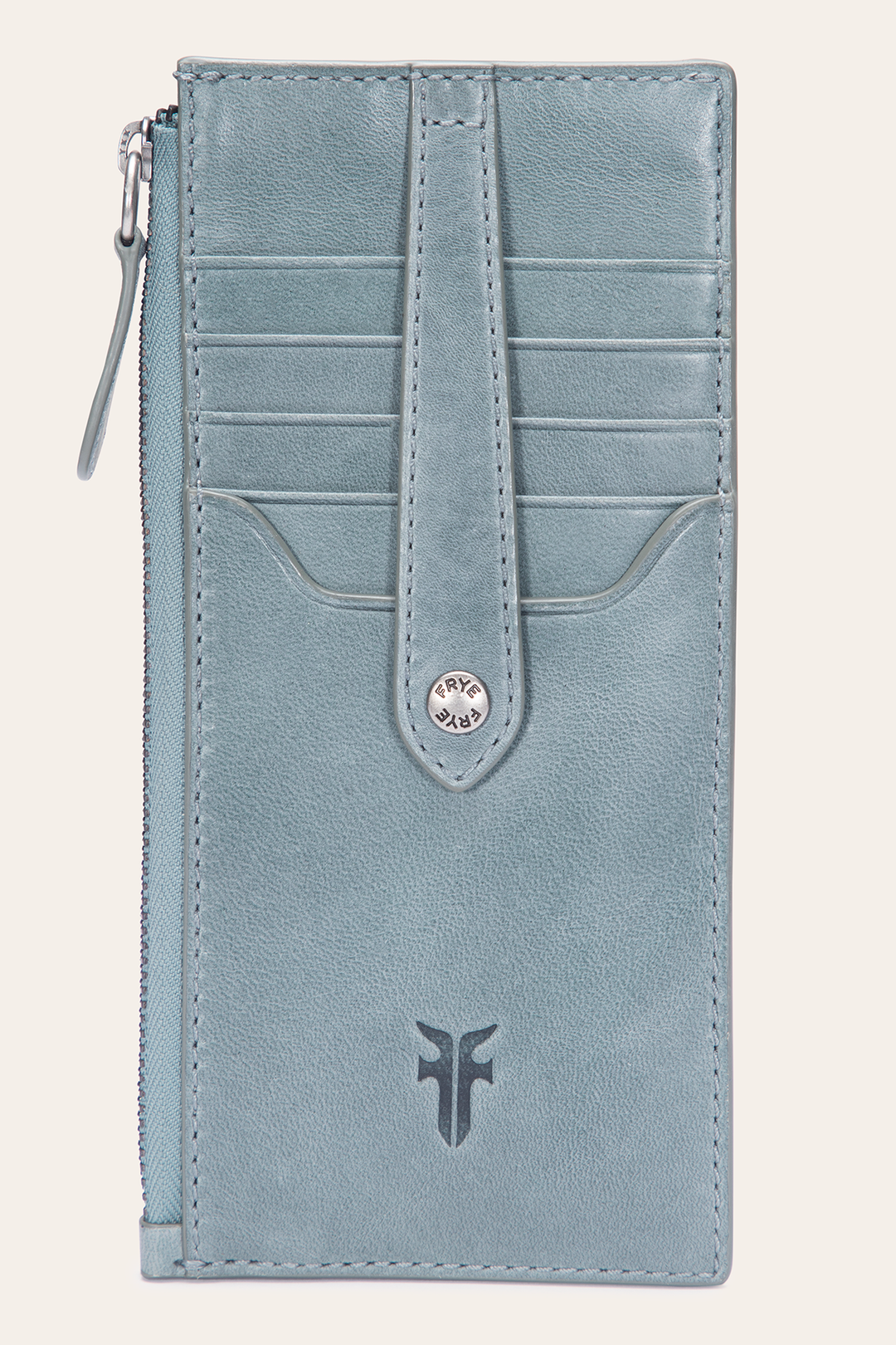 Melissa Sky Blue Snap Card Wallet | Frye Sky Blue