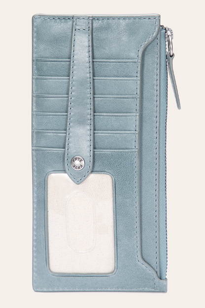 Melissa Sky Blue Snap Card Wallet | Frye Sky Blue