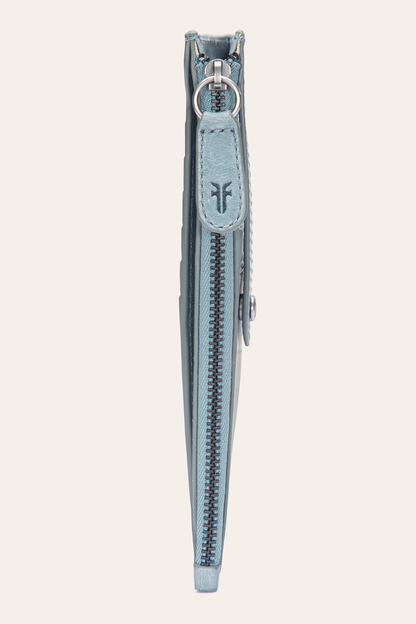 Melissa Sky Blue Snap Card Wallet | Frye Sky Blue