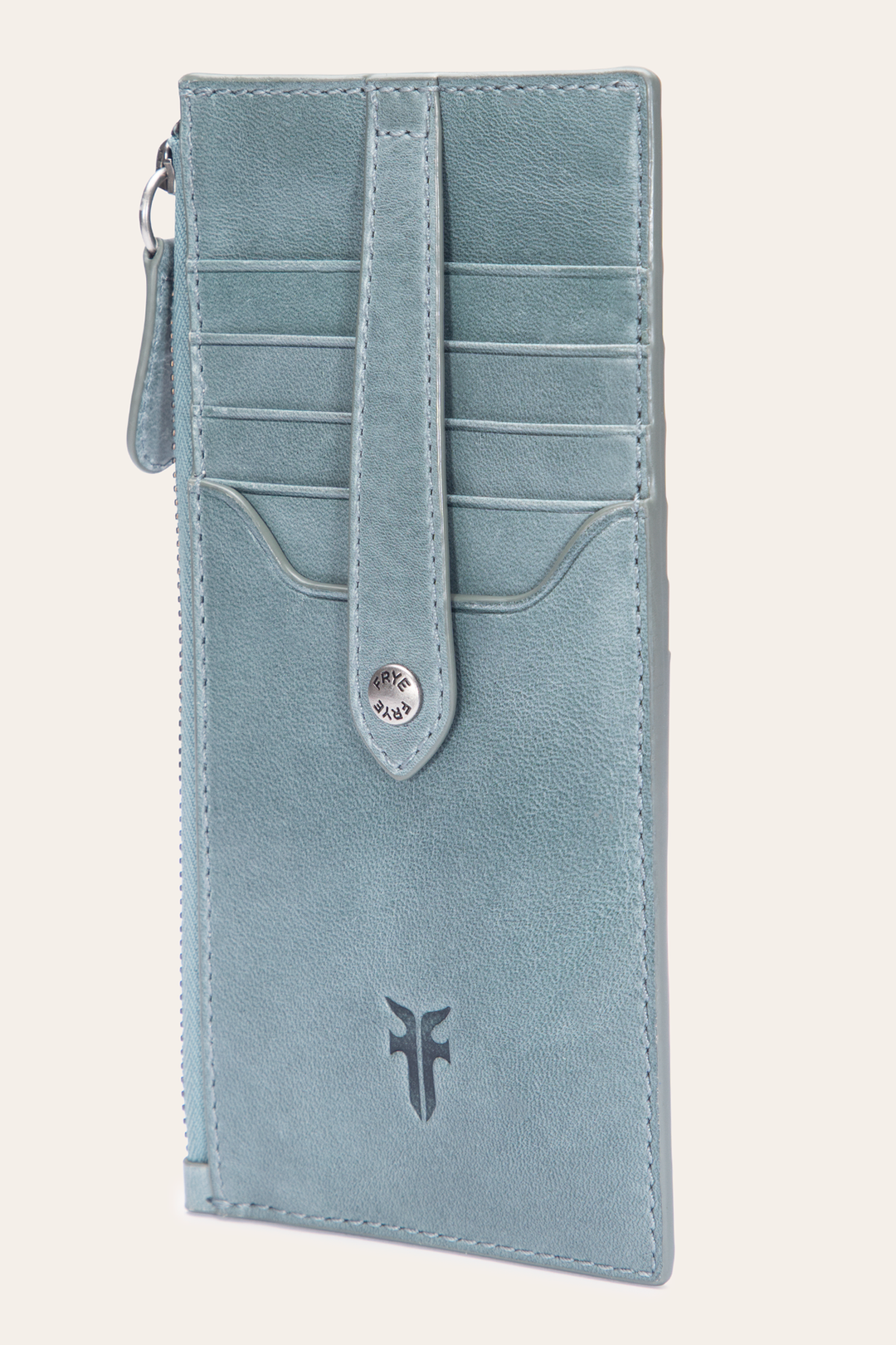 Melissa Sky Blue Snap Card Wallet | Frye Sky Blue