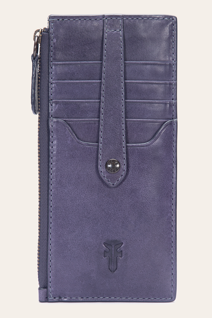 Melissa Eggplant Snap Card Wallet | Frye Eggplant