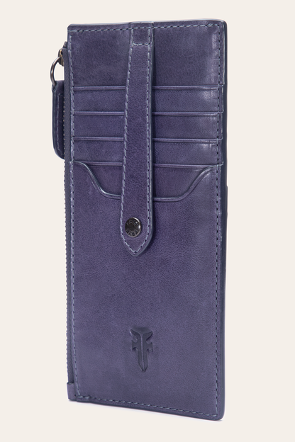 Melissa Eggplant Snap Card Wallet | Frye Eggplant