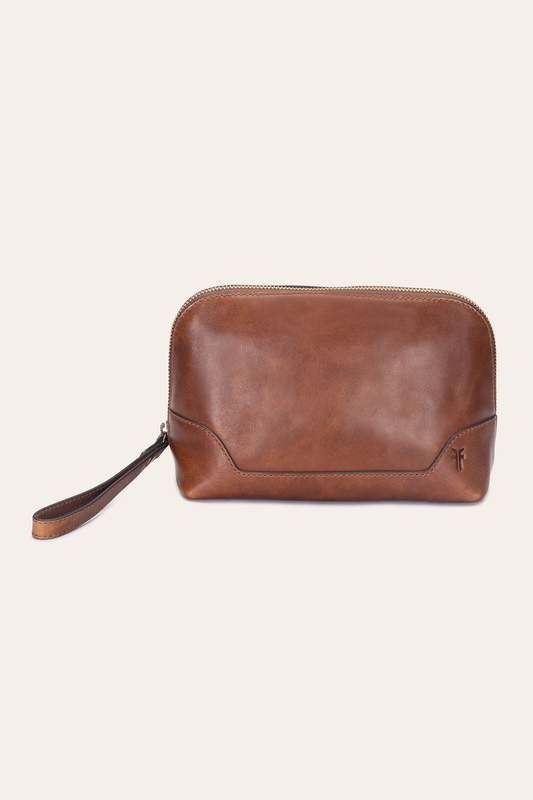 Melissa Cognac Carry All Clutch | Frye Cognac
