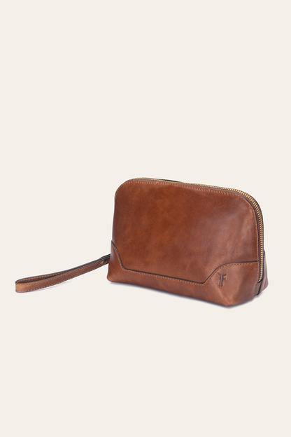 Melissa Cognac Carry All Clutch | Frye Cognac