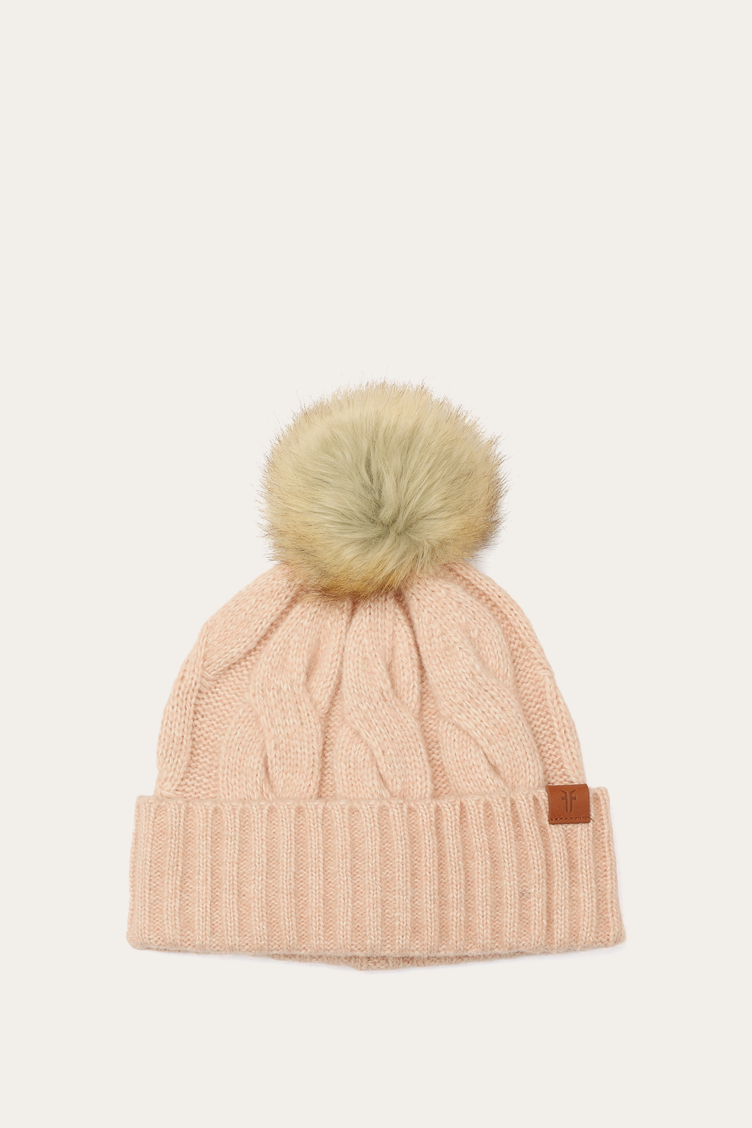 Rose Cloud Wide Cable Cuff Hat | Frye Rose Cloud