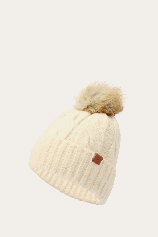 Birch Wide Cable Cuff Hat | Frye Birch