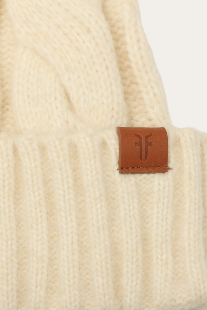 Birch Wide Cable Cuff Hat | Frye Birch