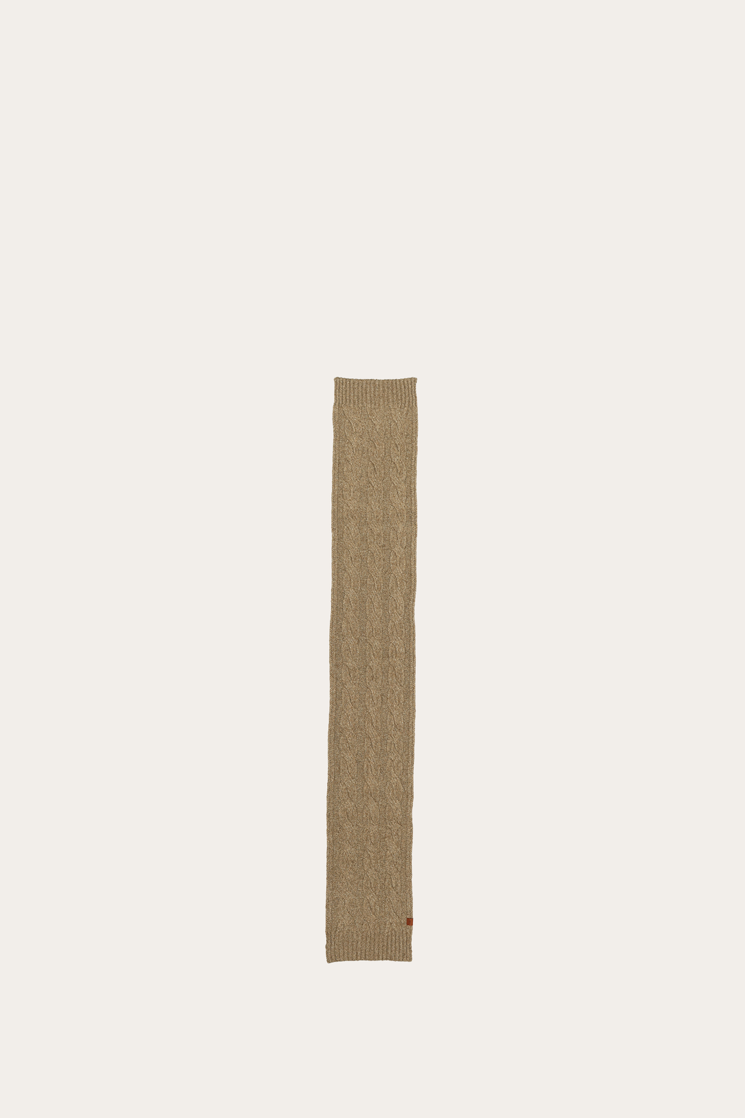 Burnt Olive Wide Cable Scarf | Frye Burnt Olive