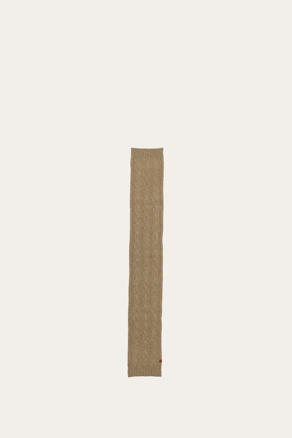 Burnt Olive Wide Cable Scarf | Frye Burnt Olive