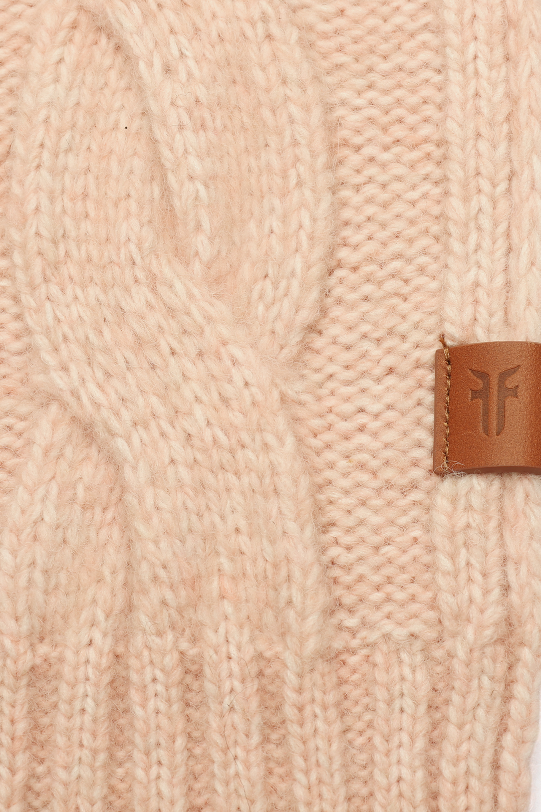 Rose Cloud Wide Cable Scarf | Frye Rose Cloud