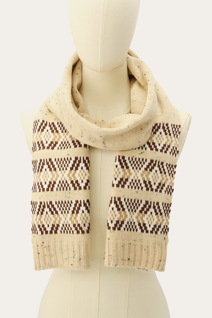 Birch Tweed Fair Isle Scarf | Frye Birch