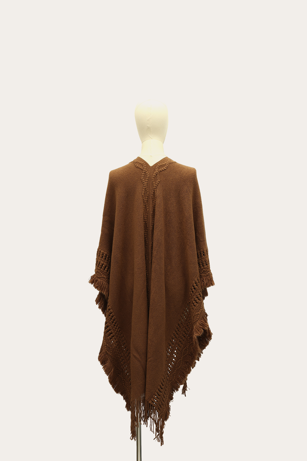 Acorn Embellished Fringe Ruana | Frye Acorn