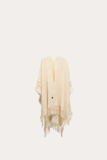 Birch Embellished Fringe Ruana | Frye Birch