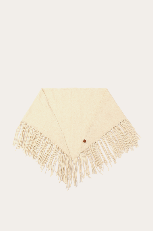 Birch Long Fringe Triangle Scarf | Frye Birch