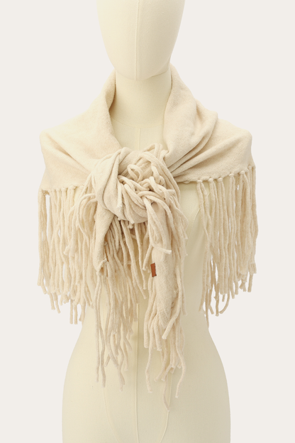 Birch Long Fringe Triangle Scarf | Frye Birch