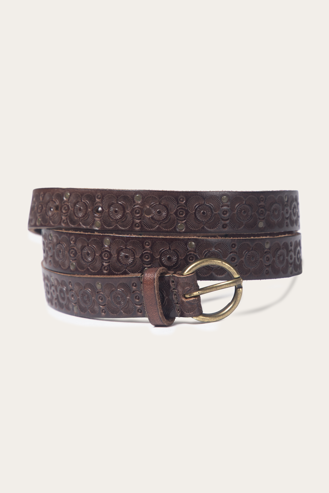 Tan 20mm Tooling & Stud Belt | Frye Tan