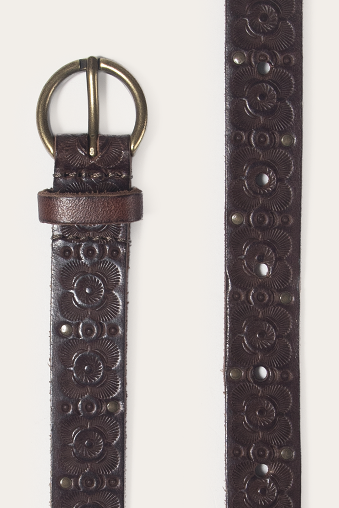 Tan 20mm Tooling & Stud Belt | Frye Tan