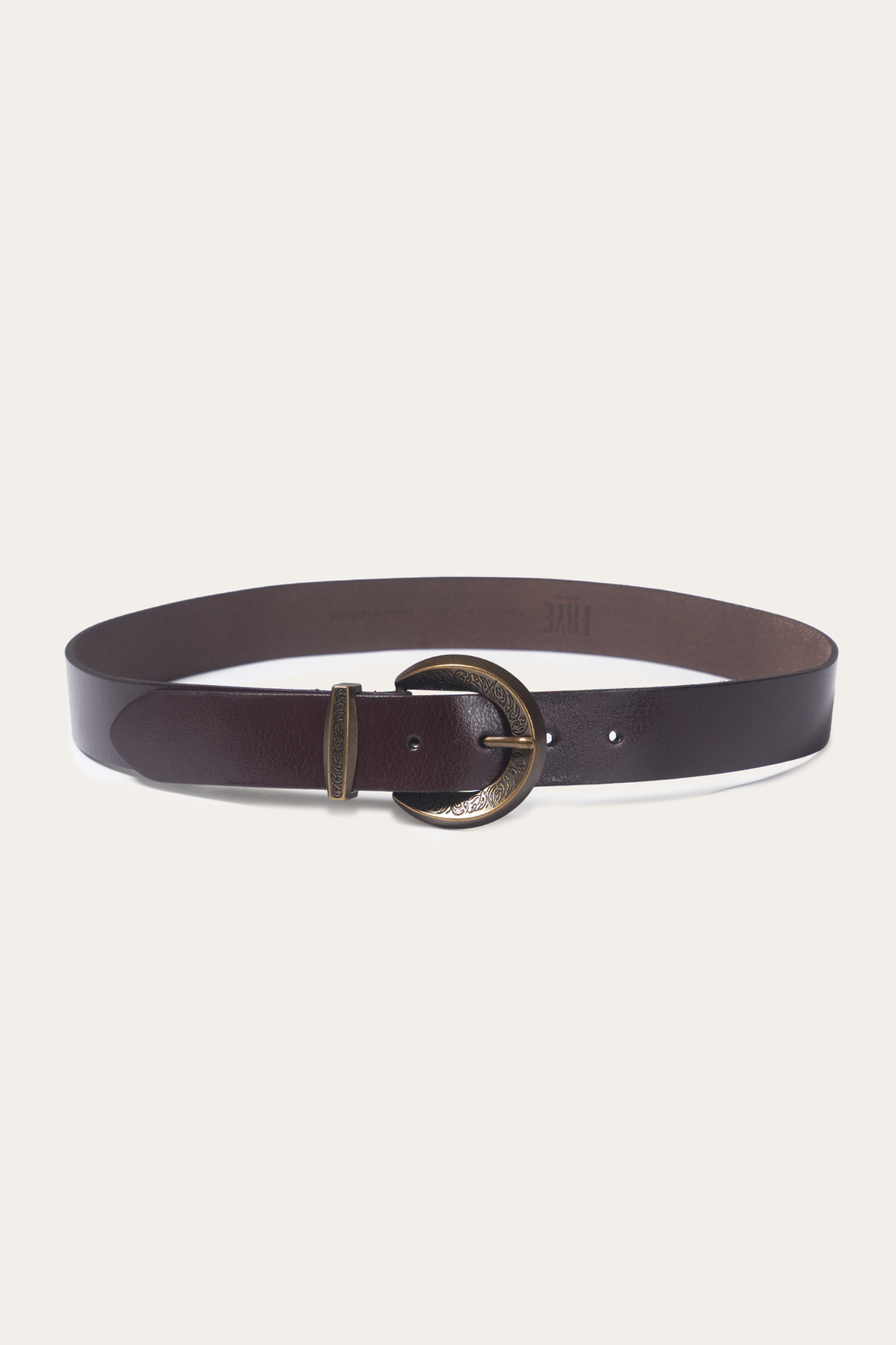 Brown 35mm Engraved Buckle Belt | Frye Brown