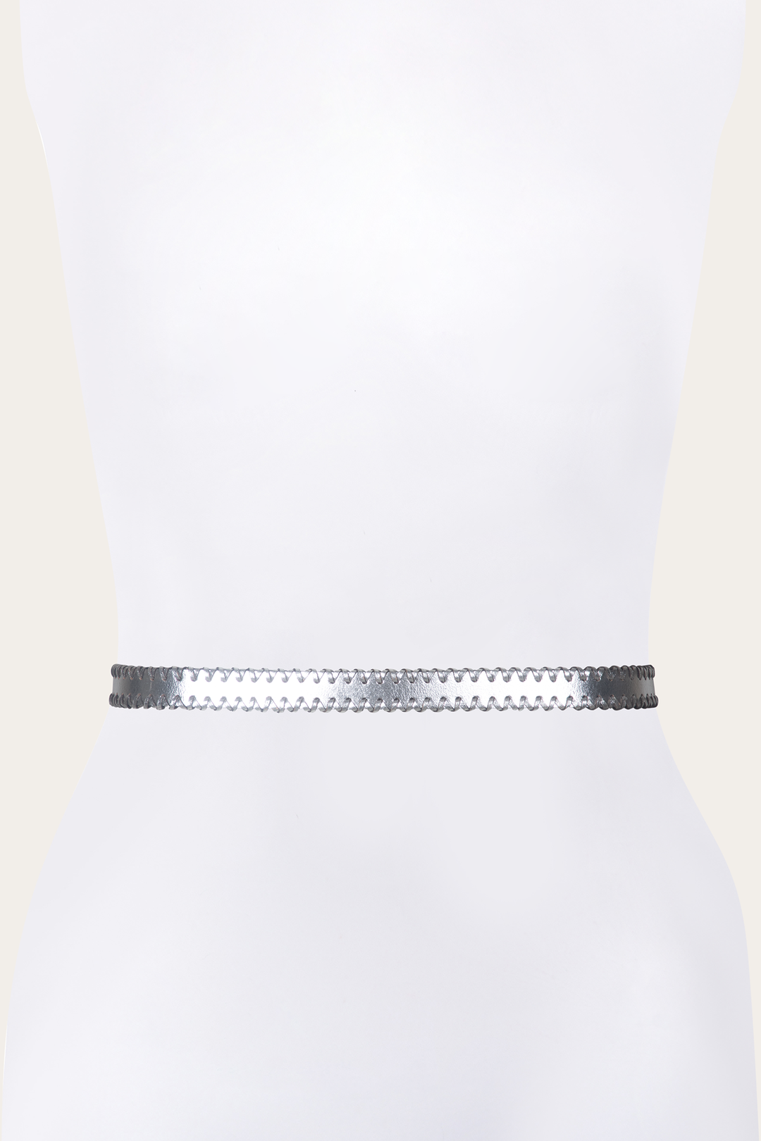 20mm Silver Leather Belt With 3-Piece Buckle Set | Frye Silver