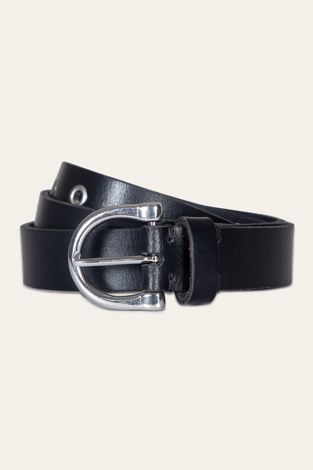 Women’s Black 25mm Horseshoe Buckle Belt | Frye Black