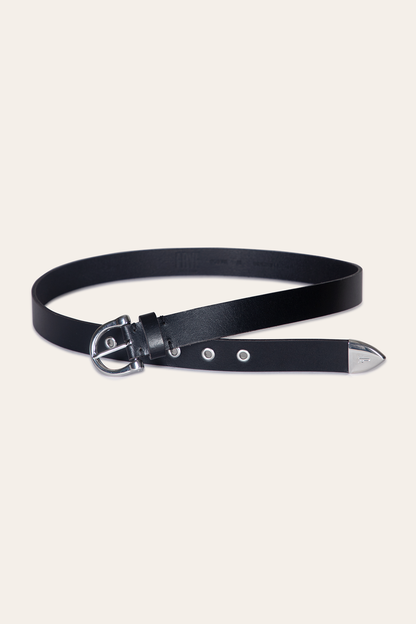 Women’s Black 25mm Horseshoe Buckle Belt | Frye Black
