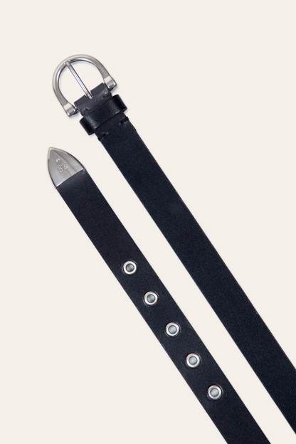 Women’s Black 25mm Horseshoe Buckle Belt | Frye Black