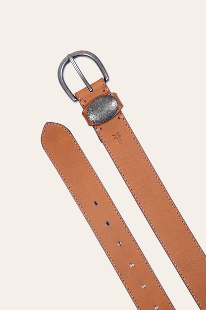 Women’s Beige 35mm Belt With Concho On Loop | Frye Beige