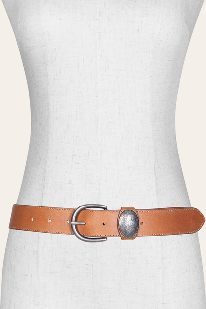 Women’s Beige 35mm Belt With Concho On Loop | Frye Beige