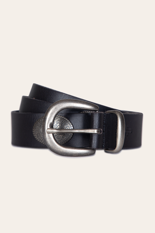 Women’s Black 30mm Concho Belt | Frye Black