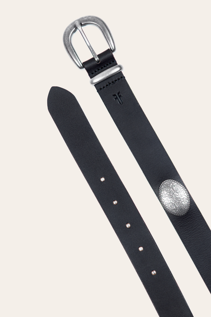 Women’s Black 30mm Concho Belt | Frye Black