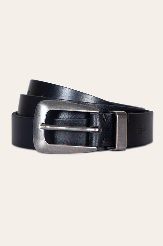 Women’s Black 25mm Belt With Metal Loop | Frye Black