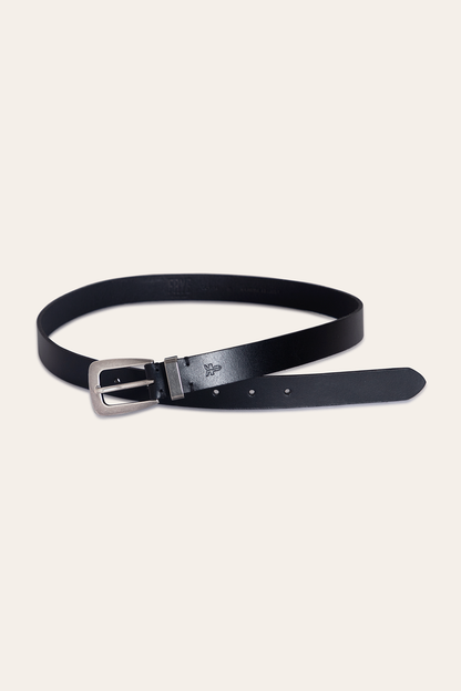 Women’s Black 25mm Belt With Metal Loop | Frye Black