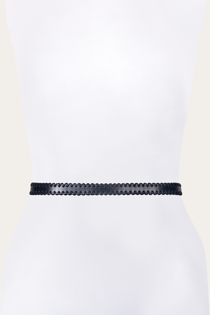 20mm Black Leather Belt With 3-Piece Buckle Set | Frye Black