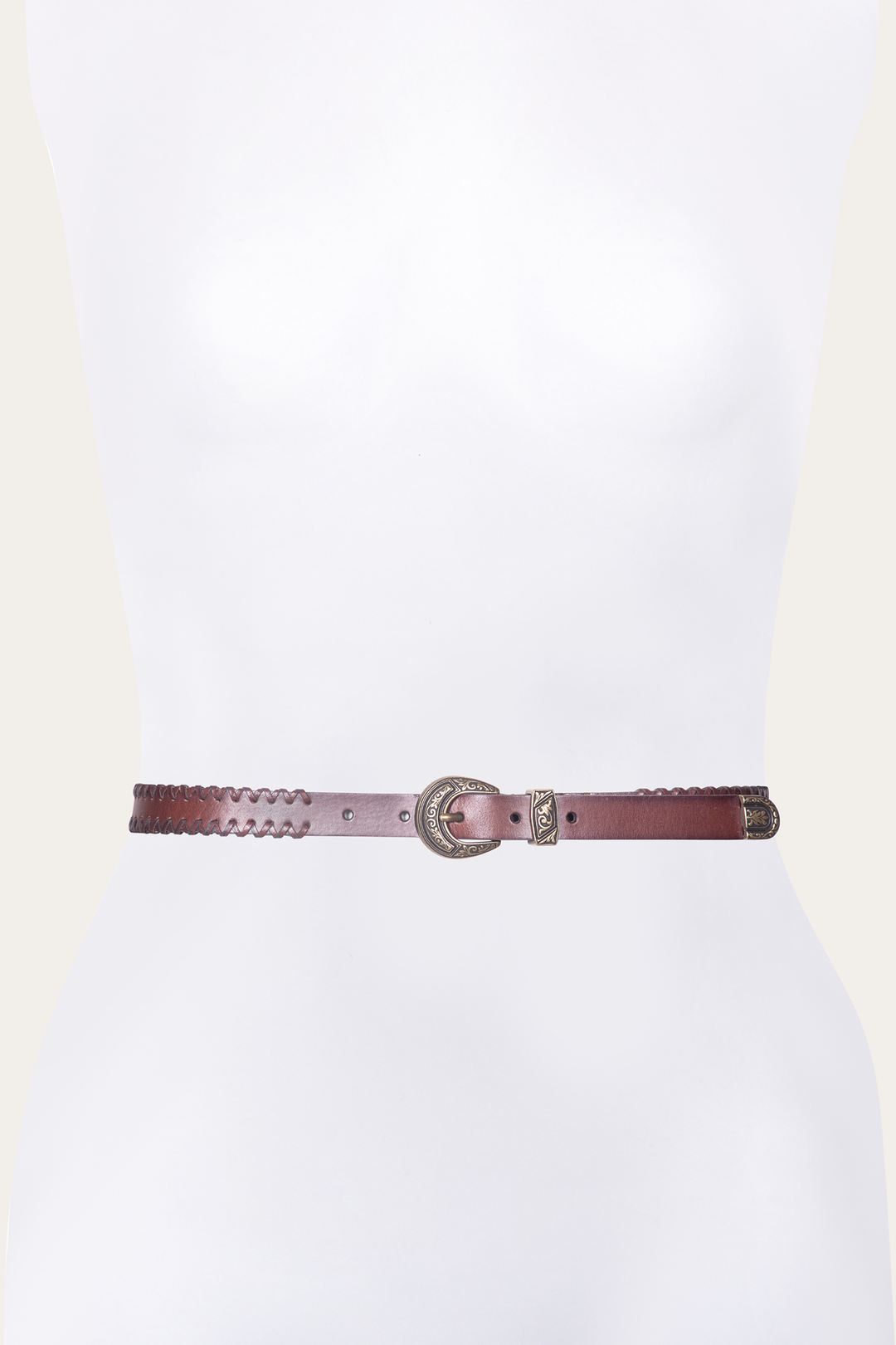 20mm Tan Leather Belt With 3-Piece Buckle Set | Frye Tan