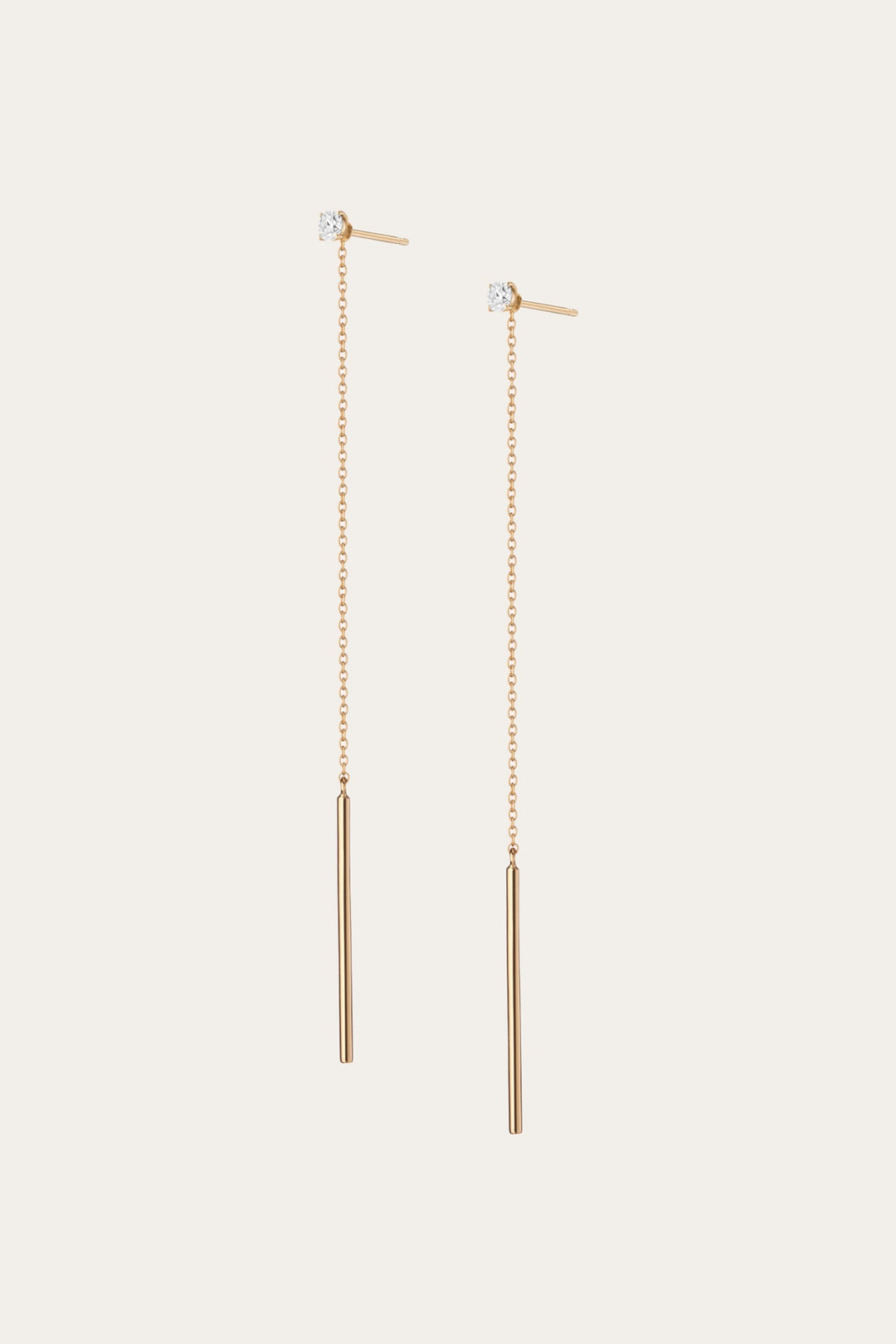 Women’s Lab Grown Diamond Lariat Earrings | Aurate x The Frye Company | Frye 14k Yellow Gold