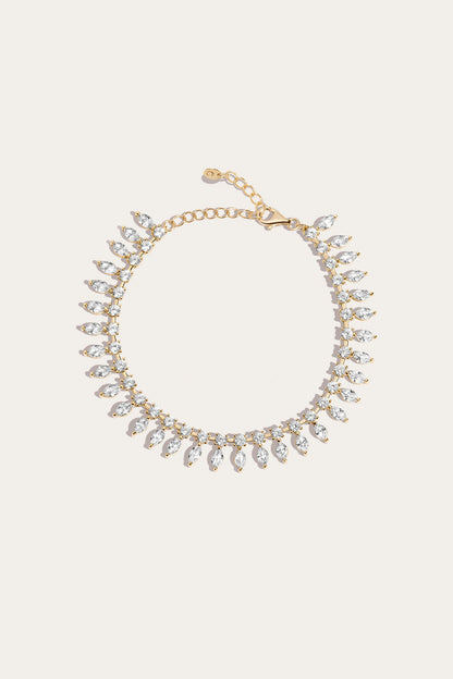 Women’s Marquise Fringe Bracelet | Aurate x The Frye Company | Frye Yellow Vermeil
