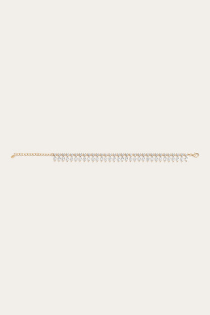 Women’s Marquise Fringe Bracelet | Aurate x The Frye Company | Frye Yellow Vermeil