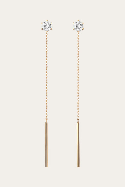 Women’s Spur Lariat Earrings | Aurate x The Frye Company | Frye Yellow Vermeil
