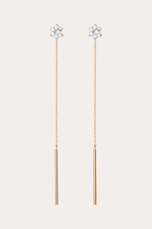 Women’s Spur Lariat Earrings | Aurate x The Frye Company | Frye Yellow Vermeil